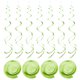 thumbnail image 1 of 30uds Claro Verde Fiesta Colgante Doble Tira Colgante Decoraciones Plástico Techo Serpentinas Fiesta Decoraciones para Cumpleaños Fiesta con Colgar Etiqueta Gancho, 1 of 7