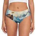 thumbnail image 1 of Fotbe Iceberg Bald Eagle Calzones Estampados para Mujer – Ropa Interior de Algodón, Cómoda, Suave y Elástica-XX-Large, 1 of 6