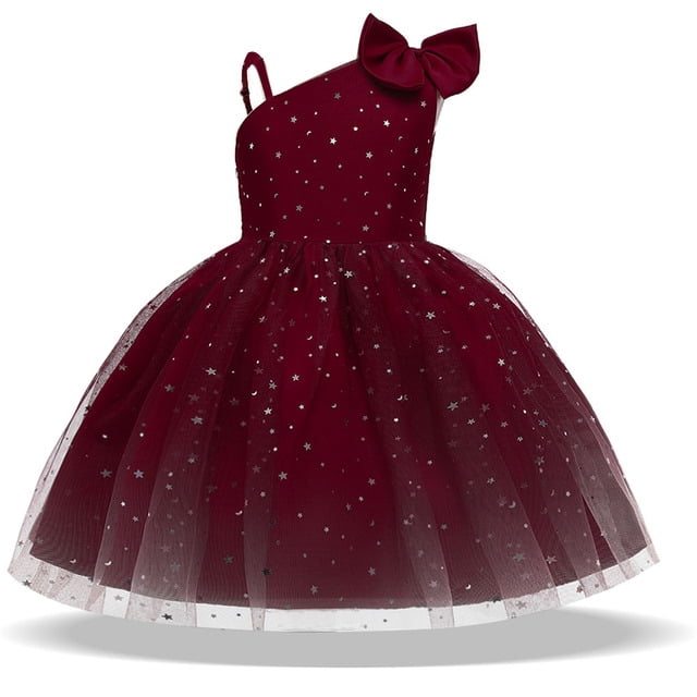 Nouvelles Robes pour Filles Tutu Princesse Robe de Soirée pour Enfants Robe de Demoiselle d'Honneur pour Enfants Robe de Mariage vestido 5 6 7 8 Ans