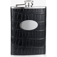 thumbnail image 1 of Visol VF2006 Fantastique Black Synthetic Leather 8oz Flask, 1 of 1