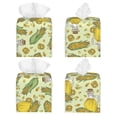 thumbnail image 2 of Yiaed Corn And Corn Oil Print Tissue Box Cover, PU Leather Decorative Organizer for Tabletop, Bathroom, Car, Office Creative Decorative, 2 of 7