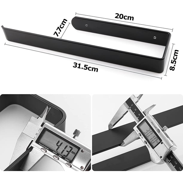 Portarrollos De Papel De Cocina On and Off, Portarrollos De Papel De Cocina, Portarrollos De Cocina Debajo Del Gabinete, Portarrollos De Cocina - Dispensador De Toallas De Papel - Soporte Sopalin Sin Perforación (31,5 CM) Negro XianweiShao 8390614442795
