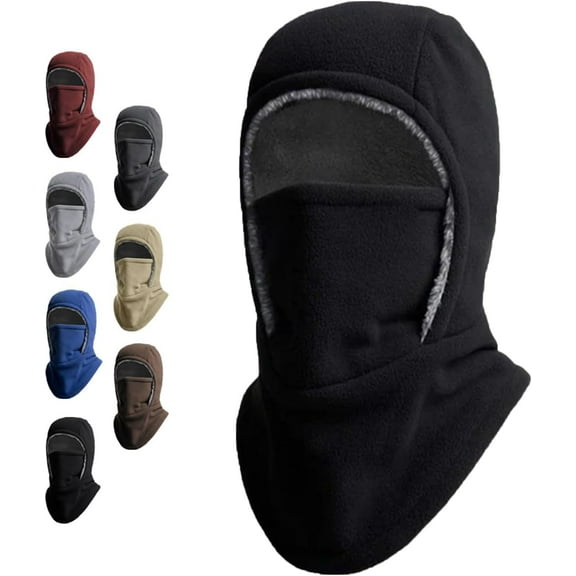 Unisex Windproof & Warm Balaclava, Thickened One-Piece Winter Hood Face Mask, for Cold Weather Protection