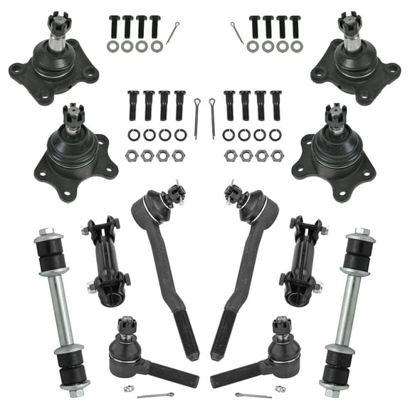 12 Piece Steering Suspension Kit Ball Joints Tie Rods w/ Sleeves Sway Bar Links PSA65359 Fits select: 1993-1998 TOYOTA T100