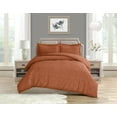 thumbnail image 1 of Swift Home Diamond Textured Soft Touch Duvet Cover Set, All Season Bedding with Zipper Closure, Includes Pillow Shams, Full/Queen, Brick, 1 of 5