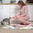 thumbnail image 3 of Pioneer Flower Floral Print Pattern Kitchen Rugs Sets Of 2, Anti Fatigue Non Slip Washable Floor Mats for Kitchen Sink Laundry, 17X30 Inch + 17X47 Inch, 3 of 6