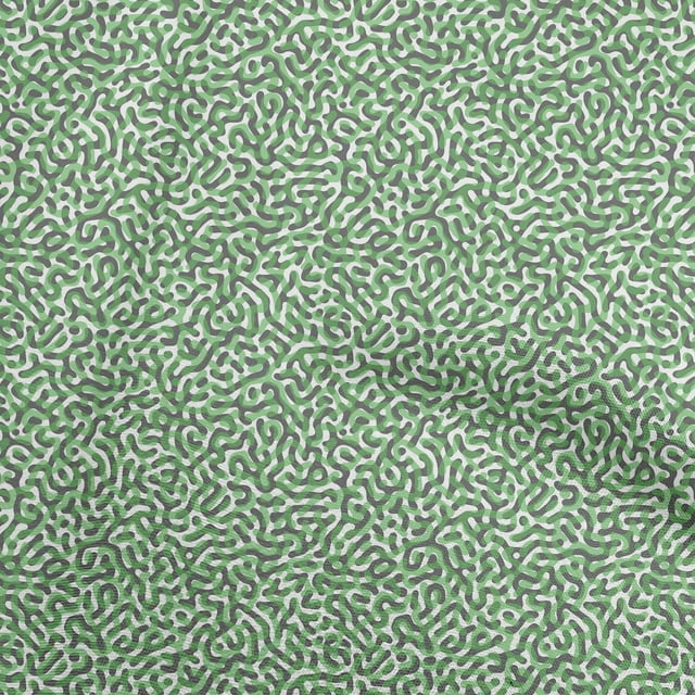 oneOone Georgette Viscose Green Fabric Abstracts Sewing Craft Projects Fabric Prints By Yard 42 Inch Wide