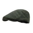 thumbnail image 4 of Gorro de taxista para viajes al aire libre, Hip Hop, clásico, a cuadros, a rayas, para hombre, gorra plana a cuadros Verde Yuyangstore Sombrero de boina para hombre, 4 of 8