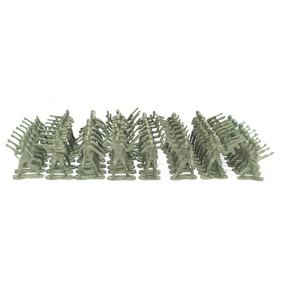 Bamboohart 100Pcs Soldier Model Army Men Toy Soldiers Playset for Imaginative Play Educational Projects for Kids