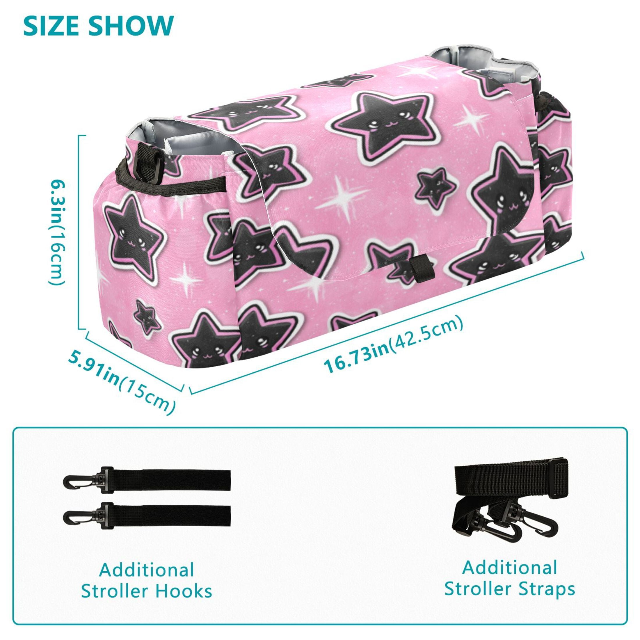 DIXRUYEE Stroller Organizer Sparkle Star Pattern Printed