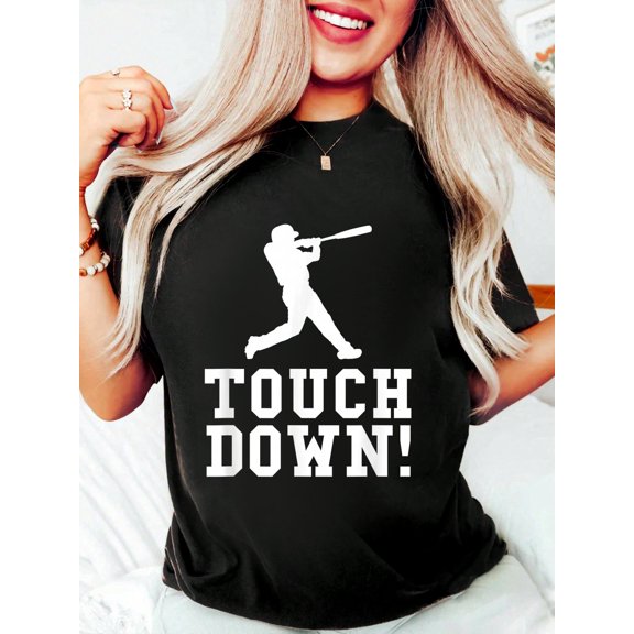 Funny Touchdown Baseball Football Sports Gift T-Shirt