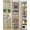 Black, variant on Asoibopi 8-Tier Adjustable Over the Door Pantry Organizer with 2 Sets Hooks Fits Most Doors, Hanging Spice Rack for Pantry Door Organizer And Storage, White