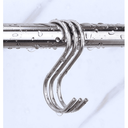 

Heldig 20 Pack 3.4 S Shaped Hooks Stainless Steel Metal Hangers Hanging Hooks for Kitchen Work Shop Bathroom GardenB