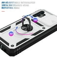 thumbnail image 4 of Military Grade Drop Impact for Samsung Galaxy A32 5G Camera Lens Slide Protection Case 360 Metal Rotating Ring Kickstand Holder Armor Shockproof Case For Samsung Galaxy A32 5G,
White+Black, 4 of 8