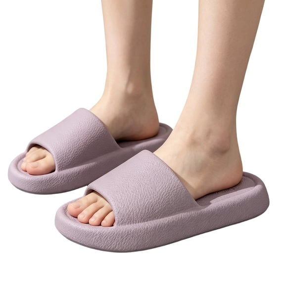 Willtoo Shower Shoe Non-Slip Slipper for Women Open-toe Quick Drying Lightweight Bathroom Slippers Comfortable House Outdoor Sandals