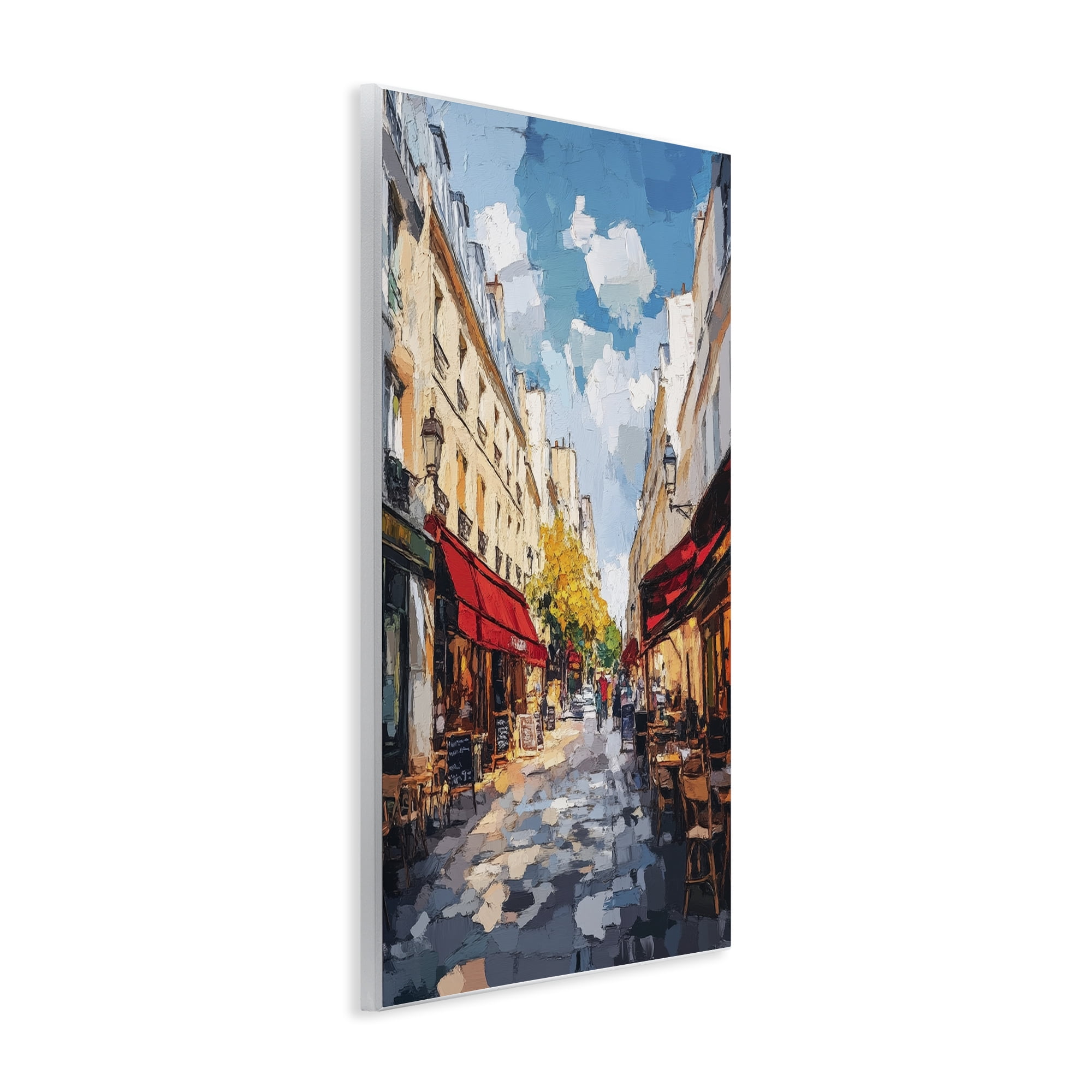 Stupell Industries Charming Paris Street Scene Wall Plaque Art, design by Petal Prints Design