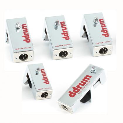 Ddrum Trigger Kit - Ddrum CETKIT Chrome Elite High Quality Electronic 5 Piece Drum Set Trigger Kit