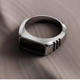 thumbnail image 5 of New 2023 Metal Glossy Rings for Men Geometric Width Signet Square Finger Punk Style Fashion Ring Jewelry Accessories Whole Sale, 5 of 5