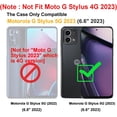 thumbnail image 2 of for Motorola G Stylus 5G 2023 Case with Tempered Glass Screen Protector,Heavy-Duty Tough Rugged Phone Case Cover with Ring Holder Kickstand for Moto G Stylus 5G 2023 (6.6", 2023) [Purple/Black], 2 of 13