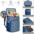 thumbnail image 5 of Travel Cooler Bag - Blue Baseball Gloves and Balls Pattern Camping Beer Cooler Backpack with Bottle Opener- Waterproof Insulated Picnic Backpacks - Cooler Bag for Beach, 5 of 6
