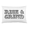 thumbnail image 1 of One Bella Casa 73984PCES59 Rise & Grind Printed Standard Pillow Case, Black & Multicolor, 1 of 1