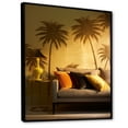 thumbnail image 2 of Designart "Shadowy Palms In The Golden Grove II" Palms & Palm Trees Floater Framed Canvas Wall Art, 2 of 5