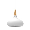 thumbnail image 1 of Lampara De Techo Colgante Macaron Retro Con Madera 20 Cm de Diámetro ilios innova  Blanco, 1 of 9