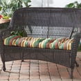 thumbnail image 3 of Greendale Home Fashions Sunset Stripe 44 x 17 in. Outdoor Bench Seat Cushion, 3 of 9