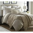 thumbnail image 2 of Crafted by Catherine Taupe Heavyweight Chenille Throw 50" x 60", Luxury Soft Cozy, 2 of 4