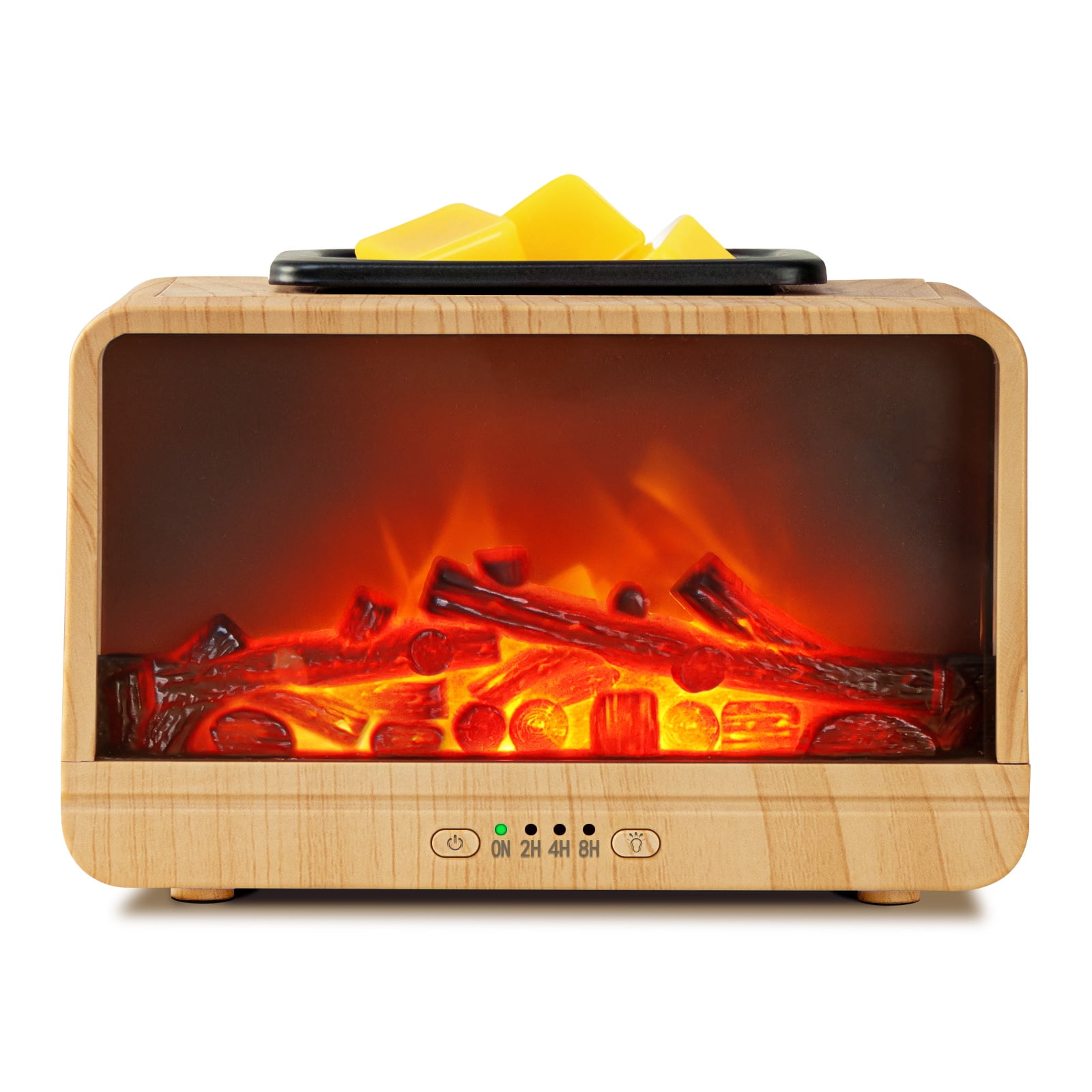 Wax Melt Warmer Electric Melter Electric Flame Fireplace Wax Burner, Wax Melter for Scented