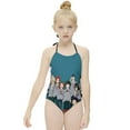 thumbnail image 3 of My Hero Academia Characters Children's One-piece Swimwear Halterneck Swimsuit Summer Beach Girl's Bathing Suits Breathable Beachwear, 3 of 7
