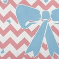 thumbnail image 2 of 16" x 16" Simply Daisy Chevron Bow Polyester Accent Pillow, Pink Icing Qty 1, 2 of 3