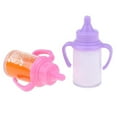 thumbnail image 5 of Cries Babies 2pcs Baby Dolls Feeding Bottle Set Doll Accessory Disappearing Milk Juice Pretend Play Toy For Kids 45ml, 5 of 7