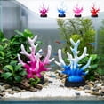 thumbnail image 7 of 4PCS Fake Coral Plants Aquarium Decoration, Fish Tank Ornament Decor, Colorful Coral Reef Decoration Accessories for Betta Fish Tank Aquarium Landscape (Pink), 7 of 7