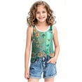 thumbnail image 4 of Camisole Sans Manches pour Enfants, Mélange Doux Coton-polyester, Design Imprimé Dégradé, Col Rond, Tissu Respirant, Tenue Quatre Saisons, 4 of 7