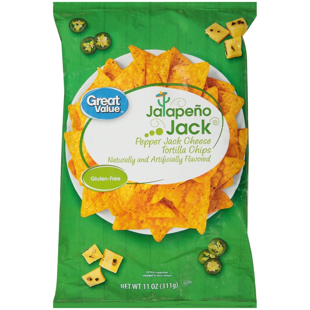 Great Value Jalapeno Jack Tortilla Chips, 11 oz