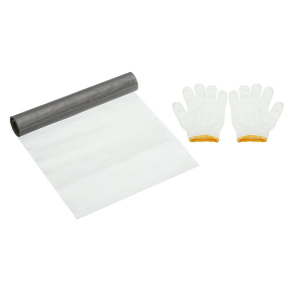 40"Lx16"W Woven Wire Mesh, 150Mesh 304 Stainless Steel Filter Screen with Gloves