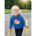 thumbnail image 2 of Pink Cat Hugging Flowers Hoodie Toddler -Image by Shutterstock,  4 Toddler, 2 of 4