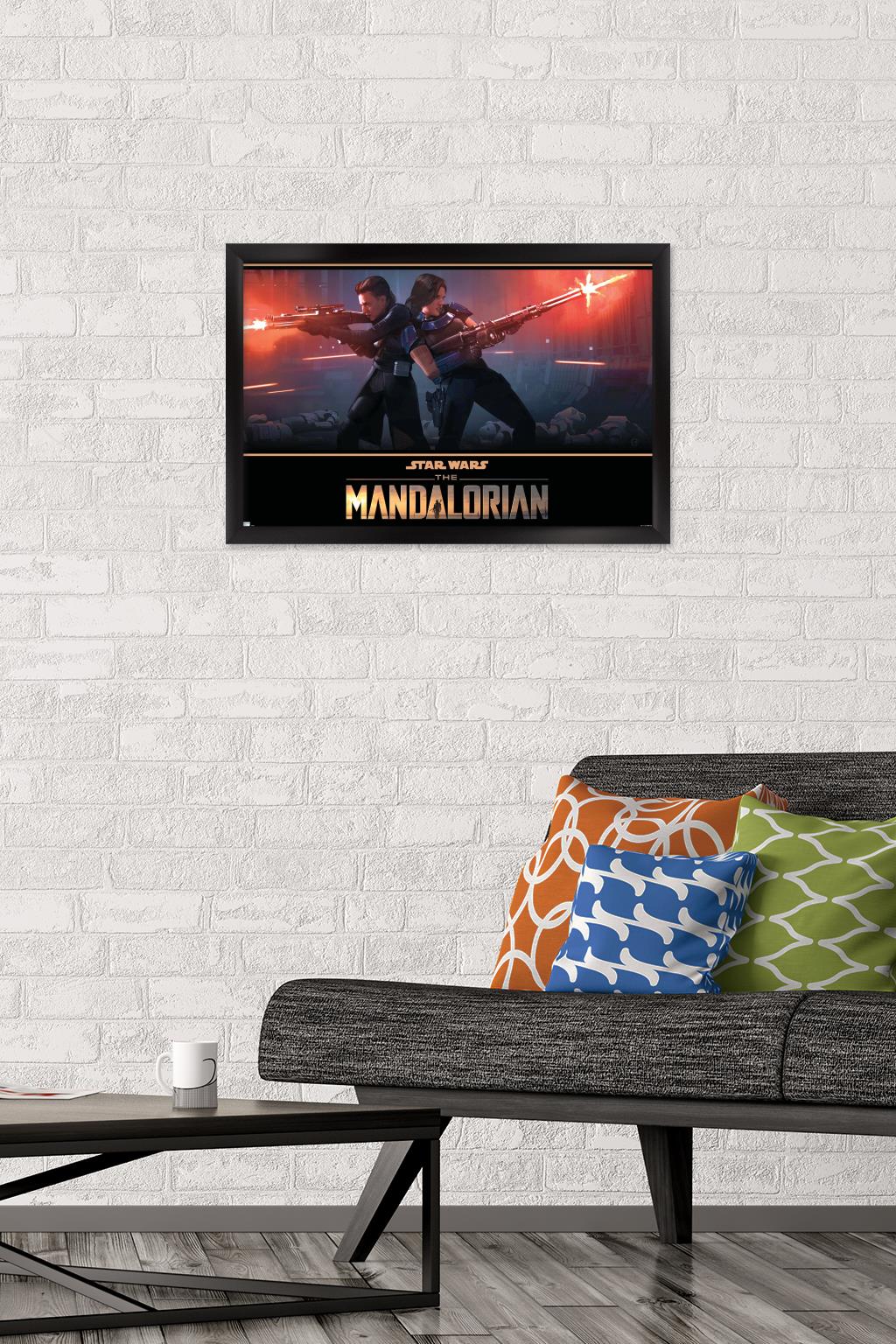 Star Wars: The Mandalorian Season 2 - Back to Back Wall Poster, 14.725" x 22.375", Framed - image 2 of 5