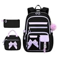 thumbnail image 7 of jiaxiM School Backpacks for Ages 5th 6th 8th 10th - Casual 3 In 1 Daypack Set With Lunch Tote School Bag for Primary School, Middle Elementary, High School, Park, Travel, Outdoor Recreation, 7 of 7