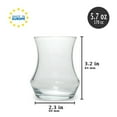 thumbnail image 3 of LAV Tea Glasses Set of 6, Authentic Middle Eastern Tea Cups Set, 5.75 oz (170 Cc), 3 of 3