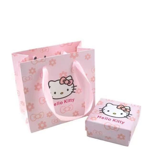 Sanrio Y2k collar Anime Kawaii Hello Kitty cosas luz lujo ajustable clavícula cadena Y2k accesorios niñas señoras regalo xuanjing unisex