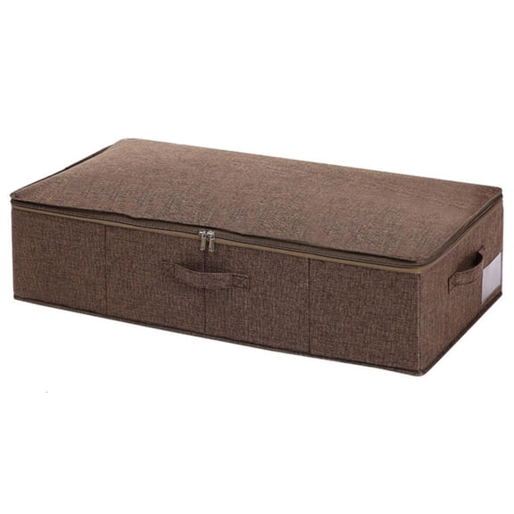 LAIQIEN Underbed Storage Box Storage Bag Cotton and Linen Independently Washable Bag