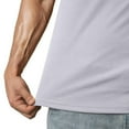 thumbnail image 4 of Summer Shirts for Men Plus Size Mens Casual Slim Solid Color V-Neck Short Sleeve Tops Sport Compression Shirt Lougnewear for Mens S-3XL, 4 of 9