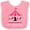 Pink and White, variant on Inktastic 1st Birthday Party Carousel Horse Girls Baby Bib
