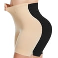 thumbnail image 1 of Pantalones cortos Shapewear Sellto Tummy Control de cintura alta, paquete de 2, 1 of 6