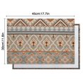 thumbnail image 6 of Orange Geometric Diamond Cross Pattern Summer Placemats Table Placemats Set Of 4-Linen Kitchen Washable Placemats Table Mats 11.8"x17.7" Non-Slip Heat Resistant, 6 of 6