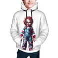 thumbnail image 4 of Saiise Unisex Kids Chucky Ai Sweatshirt Boys Girls Hooded Kangaroo Pocket Pullover Hoodies-X-Large, 4 of 7