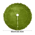 thumbnail image 2 of Christmas Tree Skirt with Polyester Velvet Fabric and Bow Design, Festive Holiday Decor for Living Room and Party, Christmas Gift Tree Cover 1Pc, 2 of 8