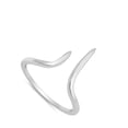 thumbnail image 4 of Open Pointed Wave Chevron Thumb Ring .925 Sterling Silver Band Jewelry Female Male Unisex Size 7, 4 of 4
